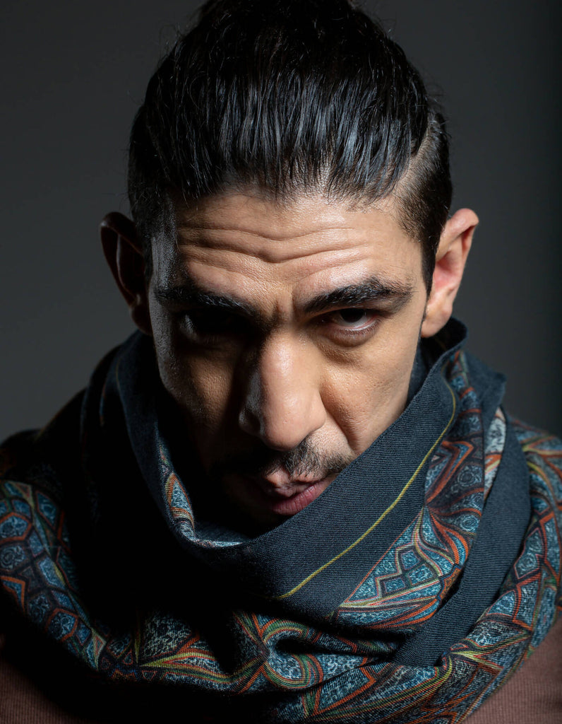 Men’s Wool Scarf “Old Veharan murals”
