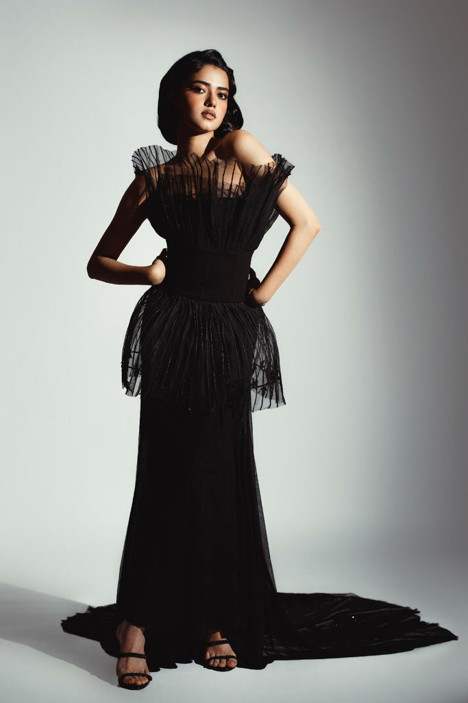 1-Layered Skirt with Marmaid Style