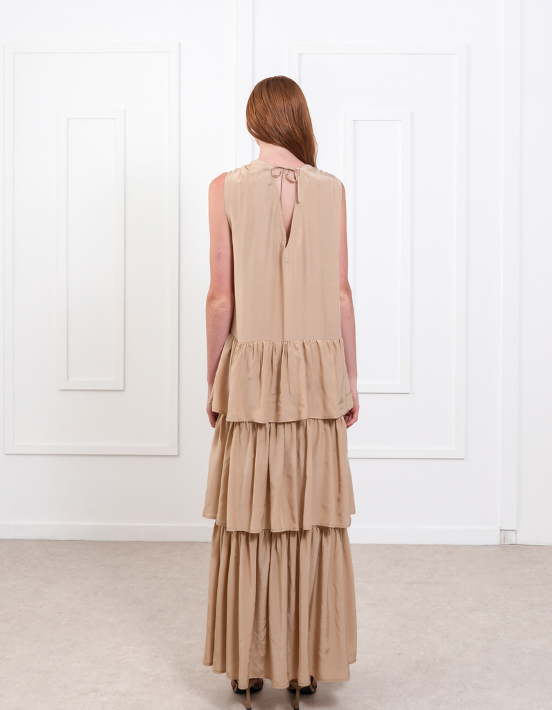 Celeste Ruffles Skin Maxi Dress