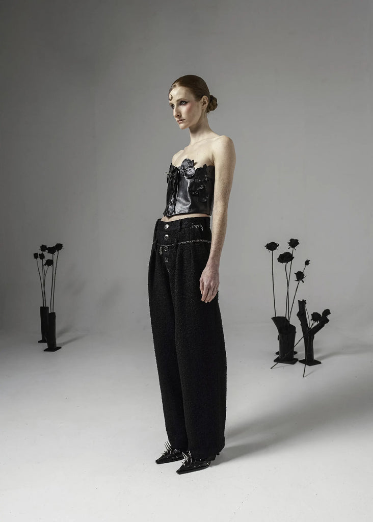 Pantalon Mary Jane tweed profil copie