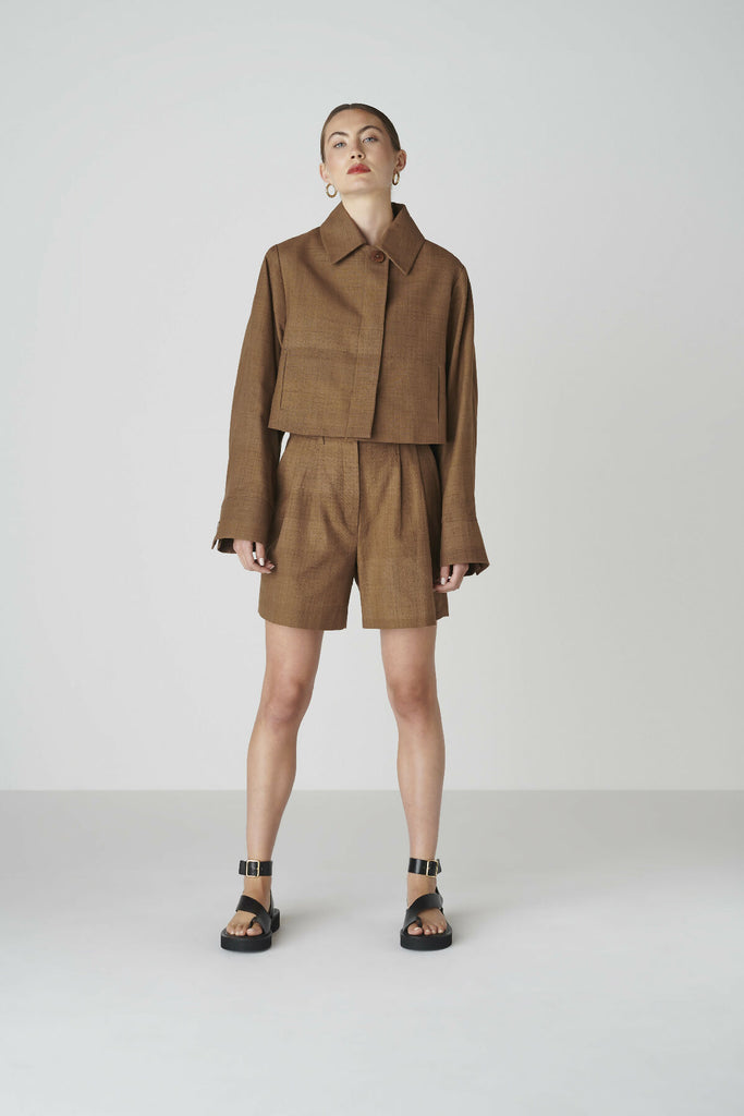 Bièl Shorts In Cappuccino Brown