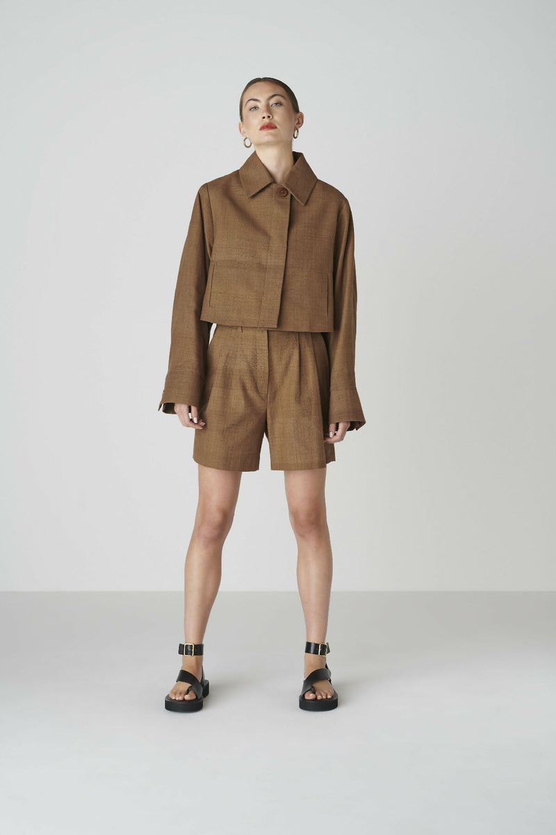 Bièl Shorts In Cappuccino Brown