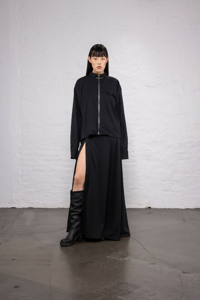 Zip Shirt Black