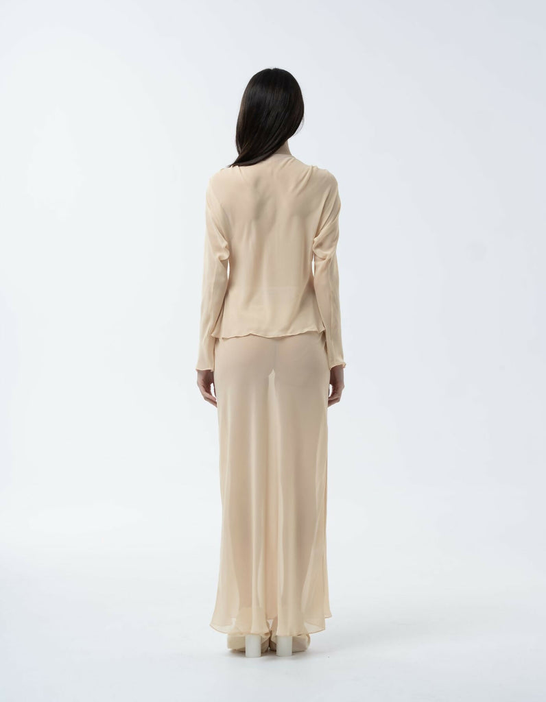MAET RUSAIL Chiffon Shirt and Skirt 4