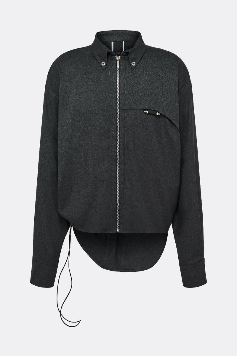 Zip Shirt Grey