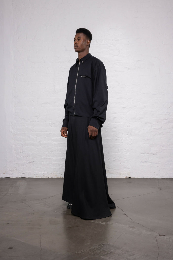 Zip Shirt Black