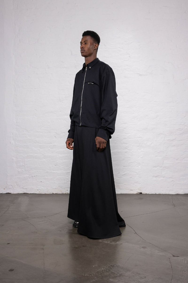 Zip Shirt Black