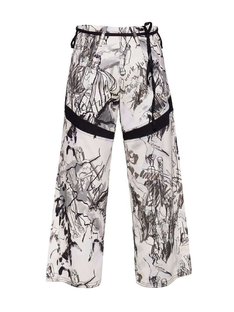 AW24_TRS02a Printed Hajime Trousers