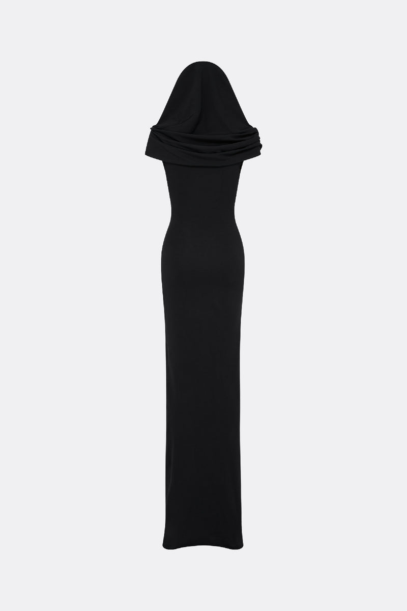 Draped Dress Black