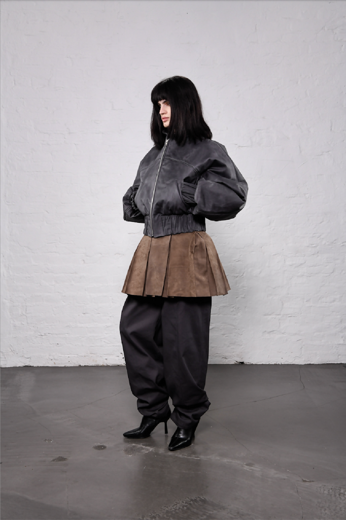 Waxed Bomber Grey