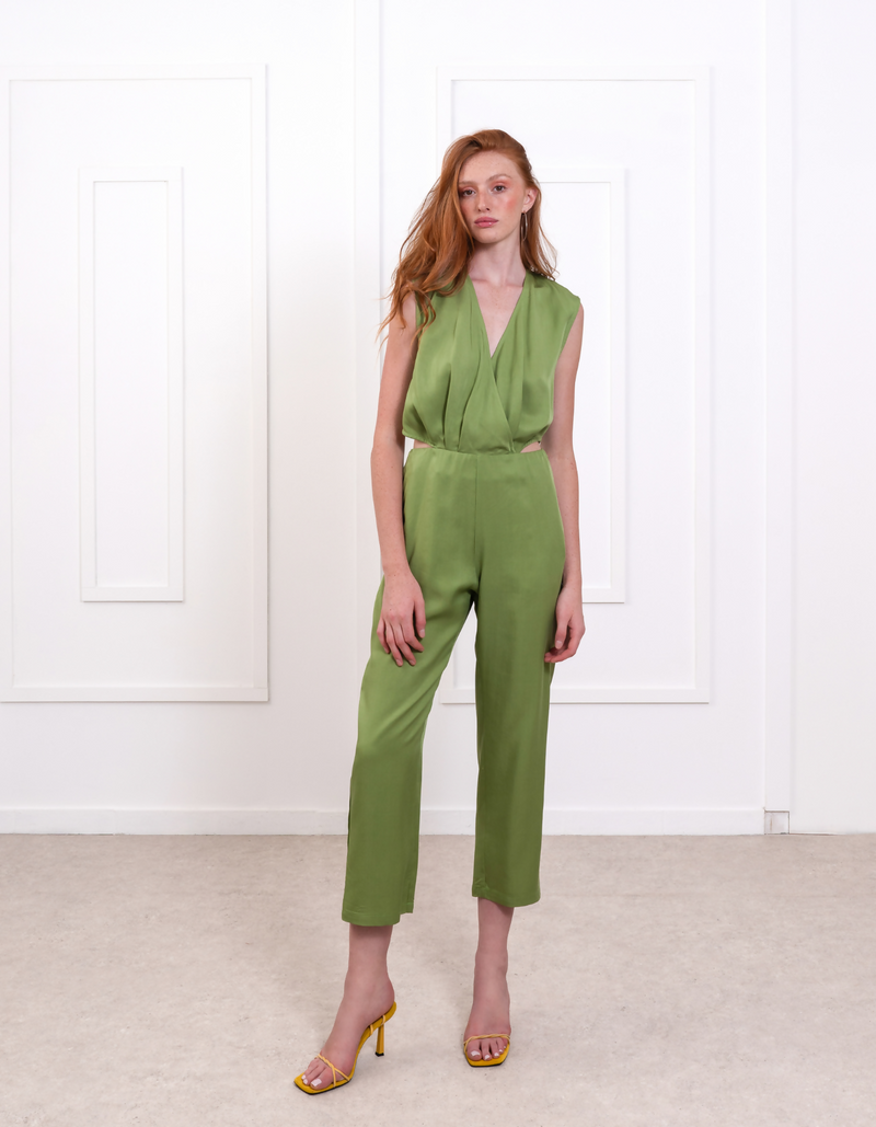 Cami Green Jumpsuit