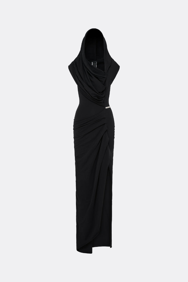 Draped Dress Black
