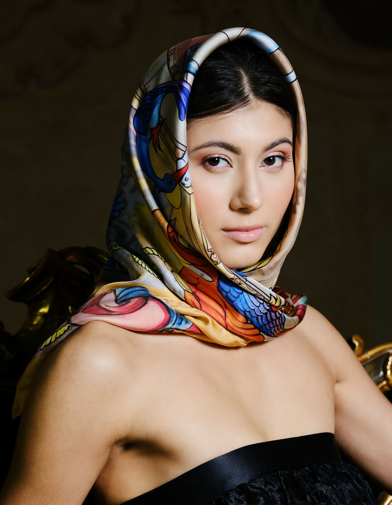 Silk Scarf “Dance Under the Dome”