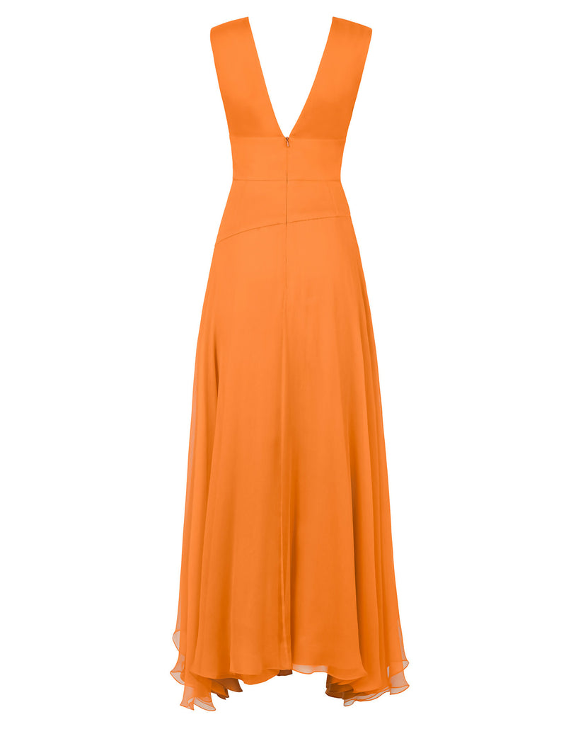 Amber Dress Tangerine Orange