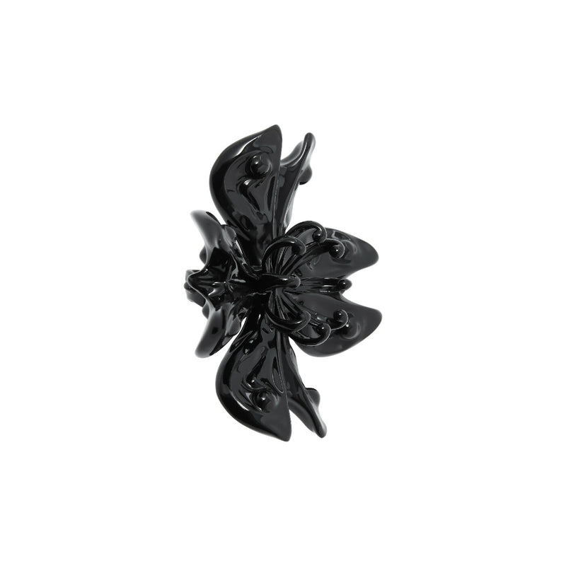 Blooming on the exoskeleton of spirt' Ring (Black)