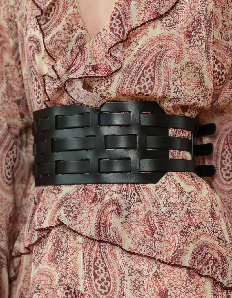 Arlo Wide Leather Belt