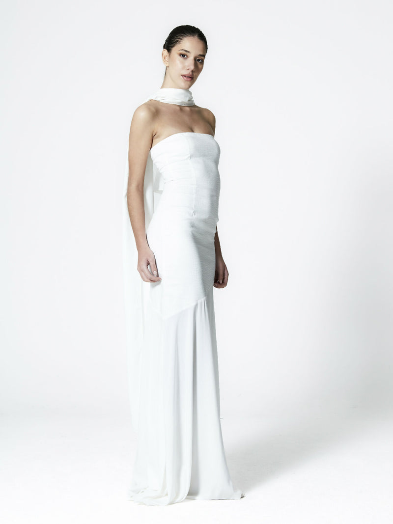 Pure Gown + Long Stole in Viscose 2