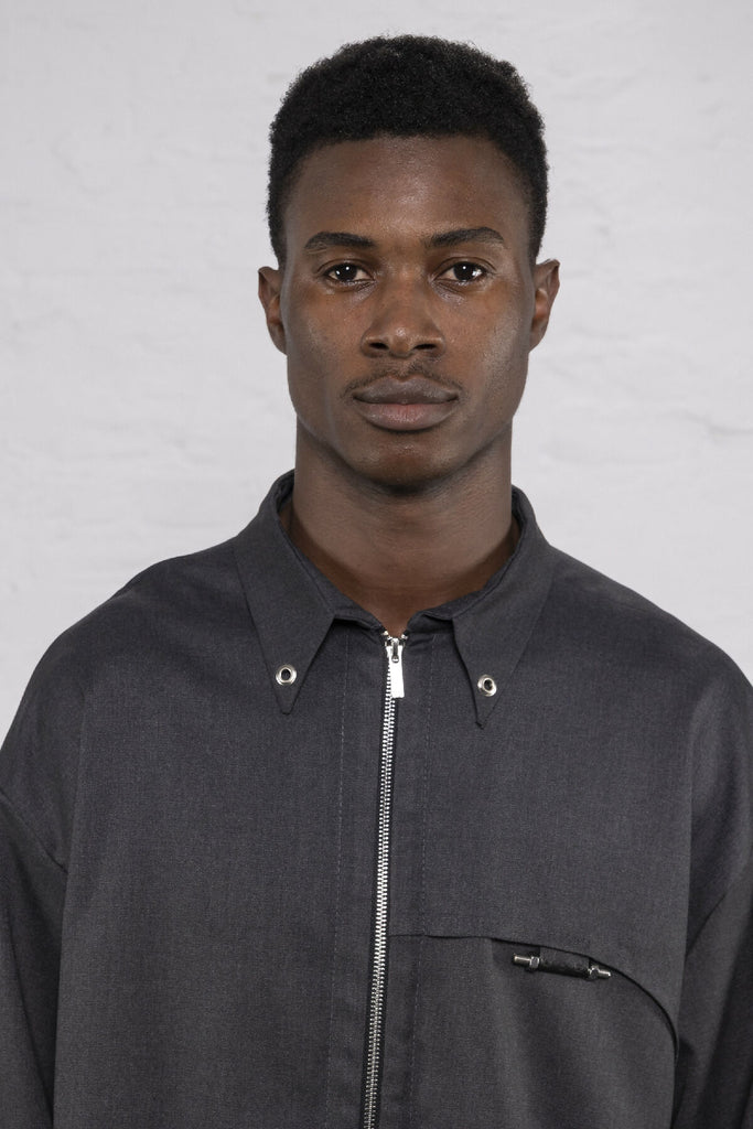 Zip Shirt Grey