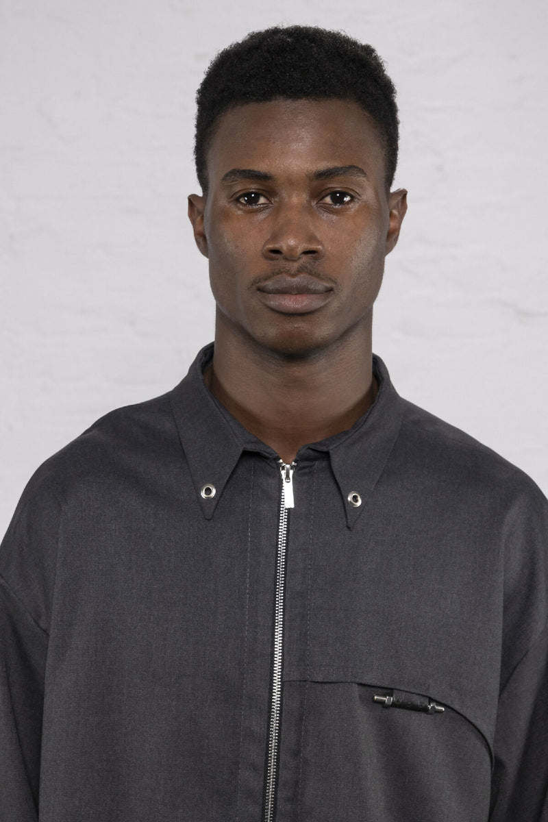 Zip Shirt Grey