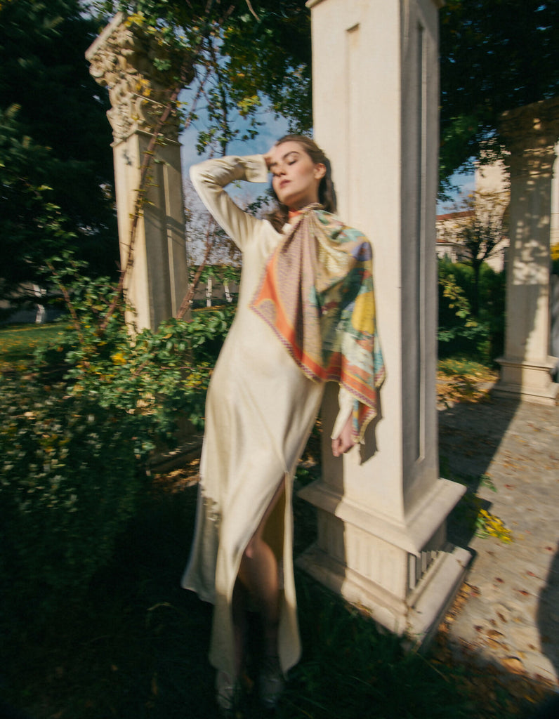 Silk Scarf “The Lake Of Peace”