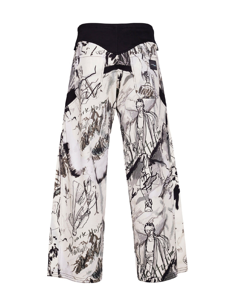 AW24_TRS02a Printed Hajime Trousers_back