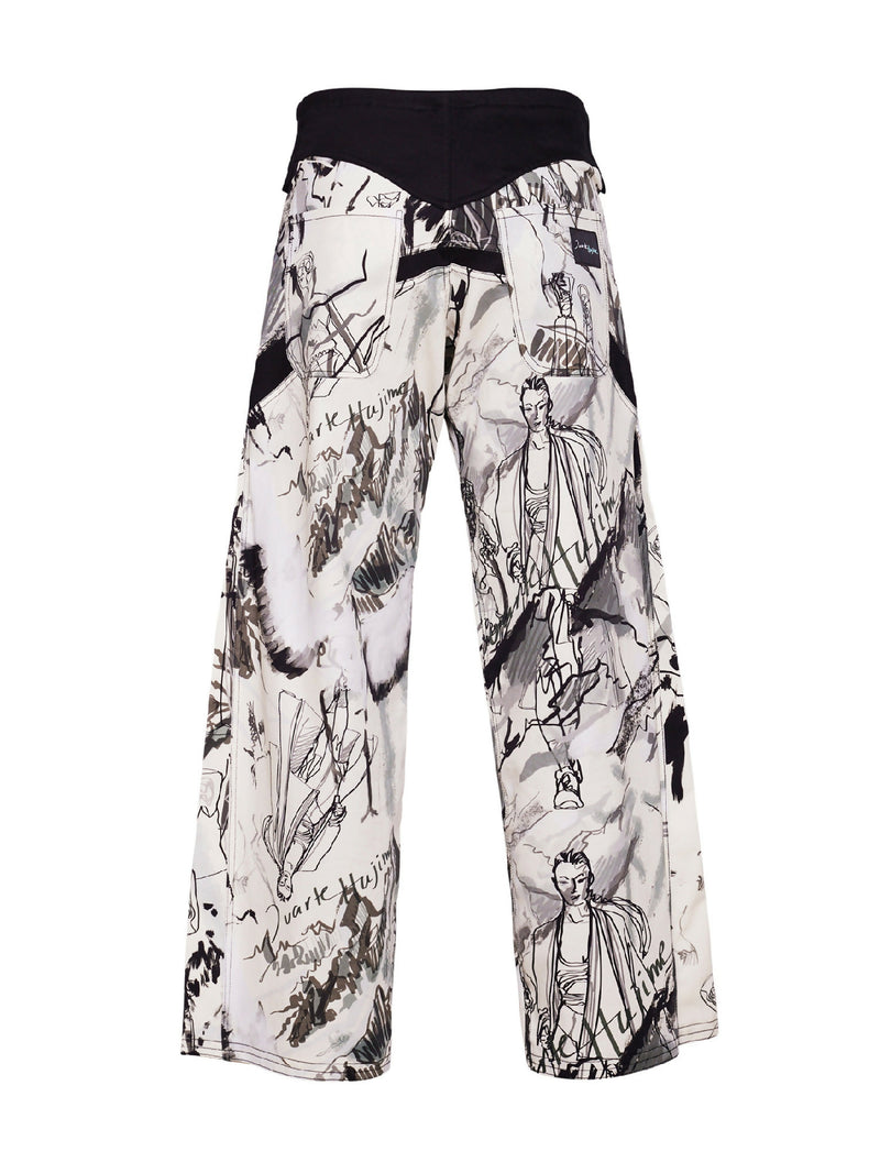 AW24_TRS02a Printed Hajime Trousers_back