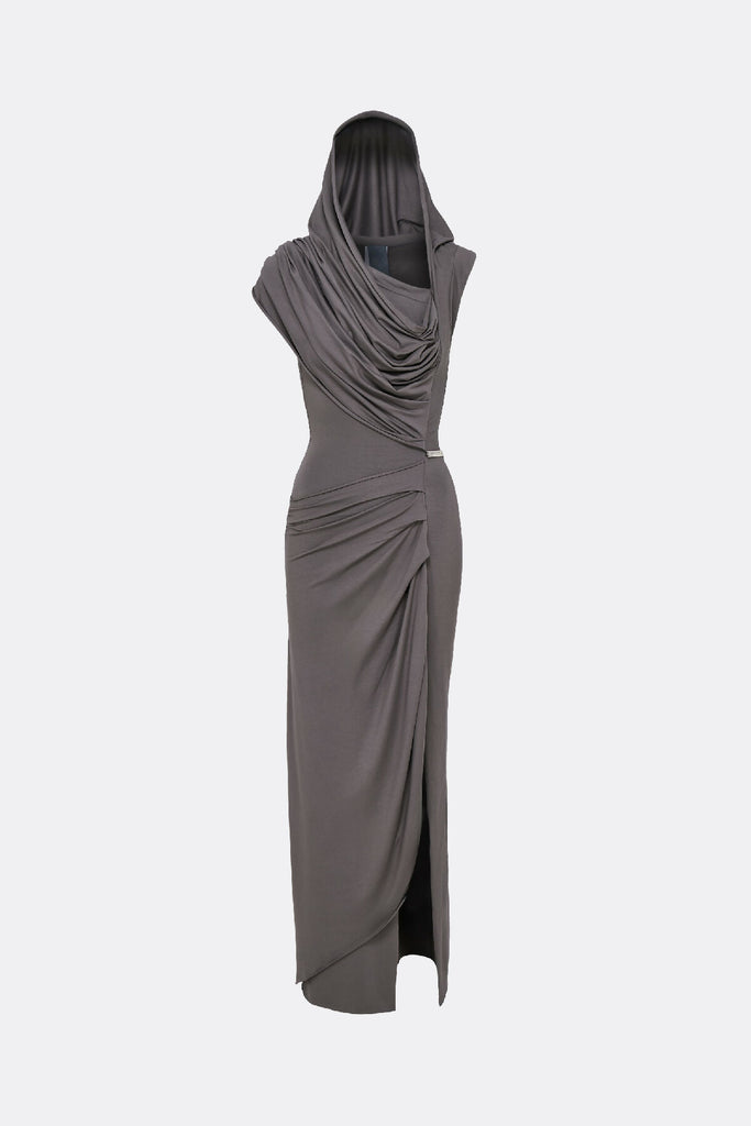 Draped Dress Grey