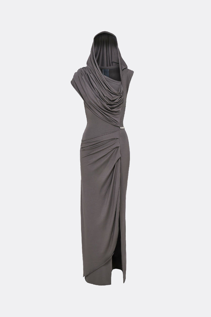 Draped Dress Grey