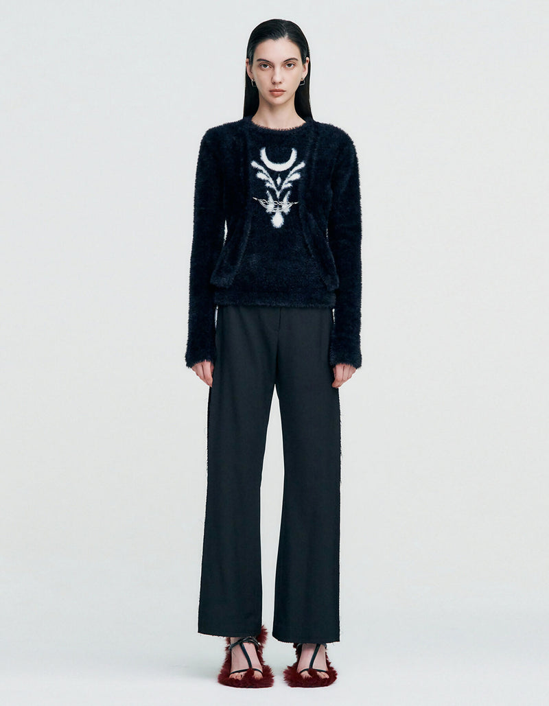 Chain Link Furry Cardigan