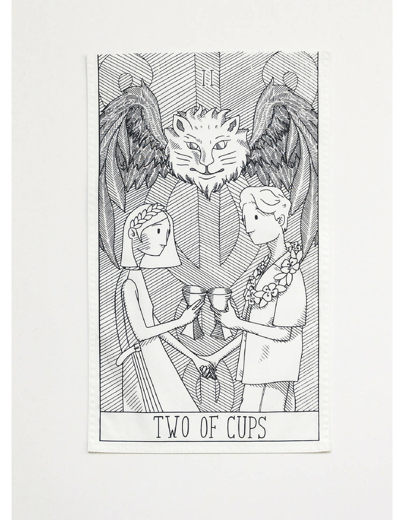 The Two of Cups Vertical Panel
