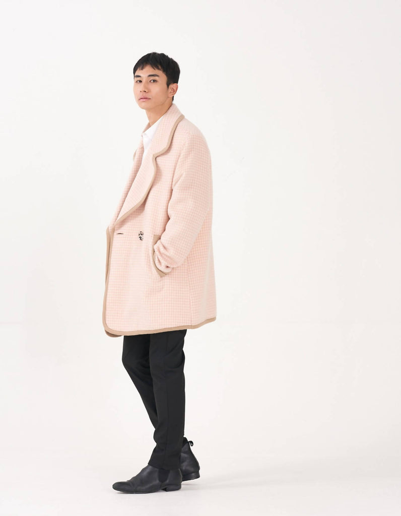 Houndstooth Alpaca Coat