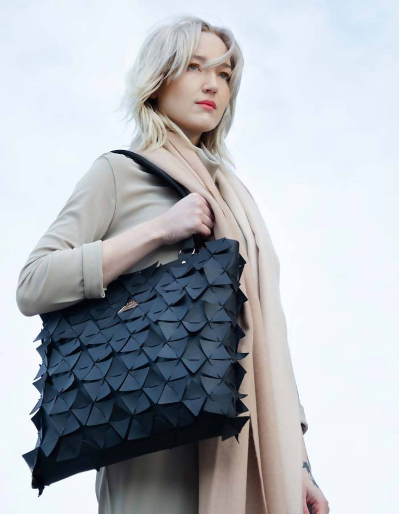 Star Tote Bag Alma Matt Black
