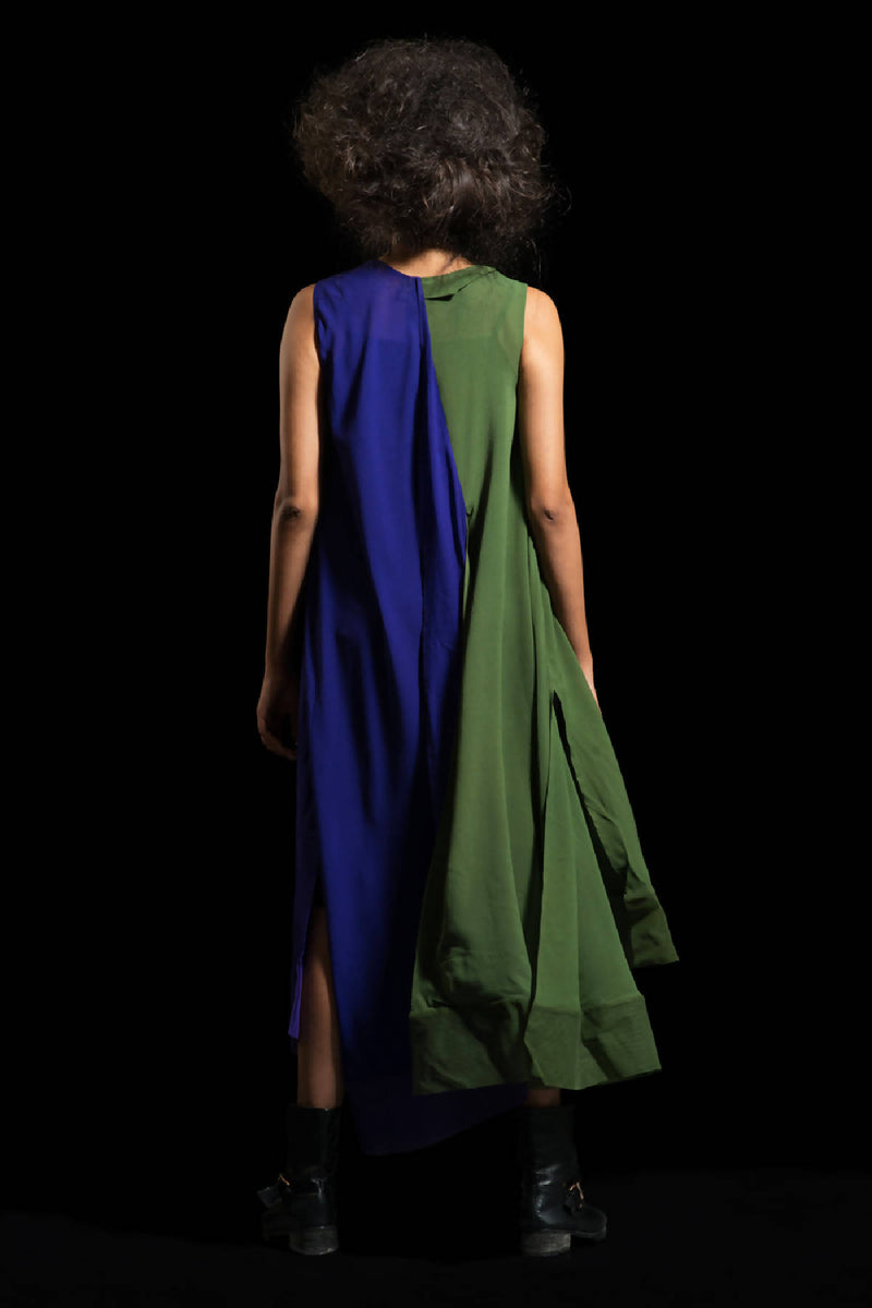 Olive & Blue Kurta Dress