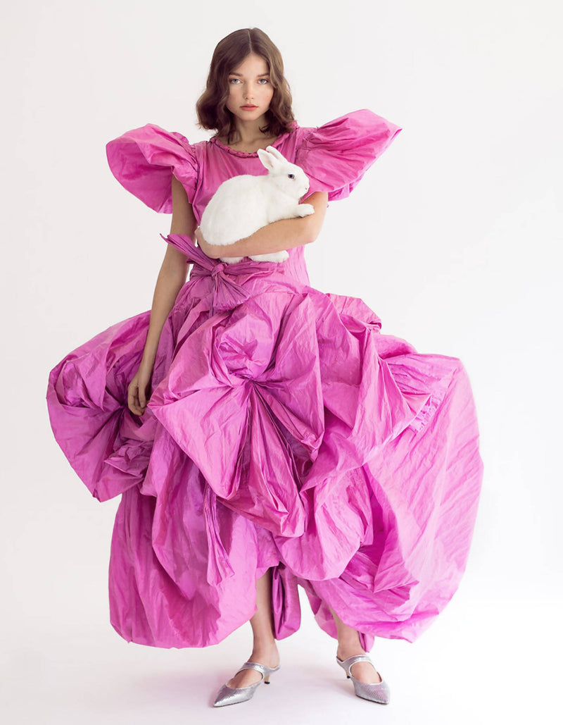 Vogue Pink Balloon Dress