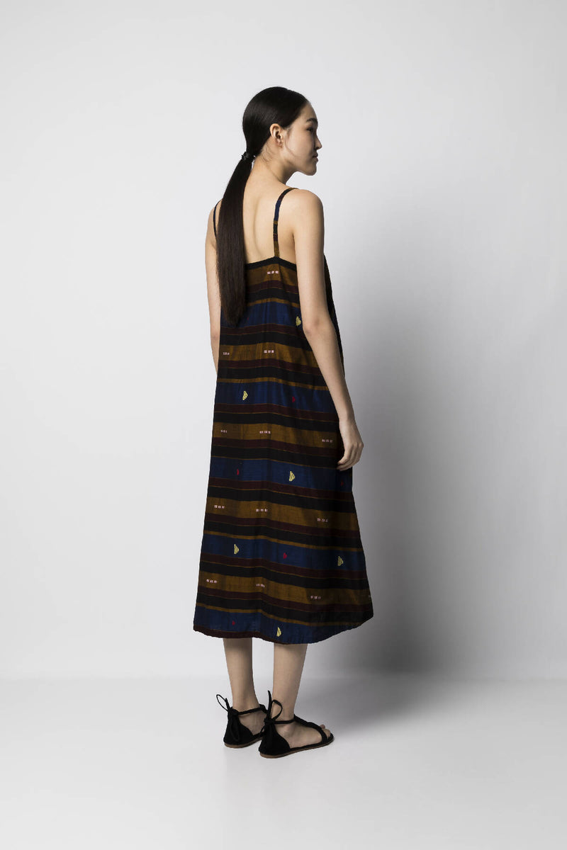 MULTICOLORED SLIP DRESS