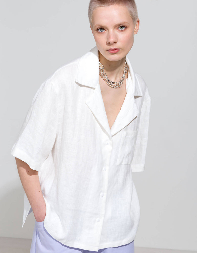 White Linen Shirt