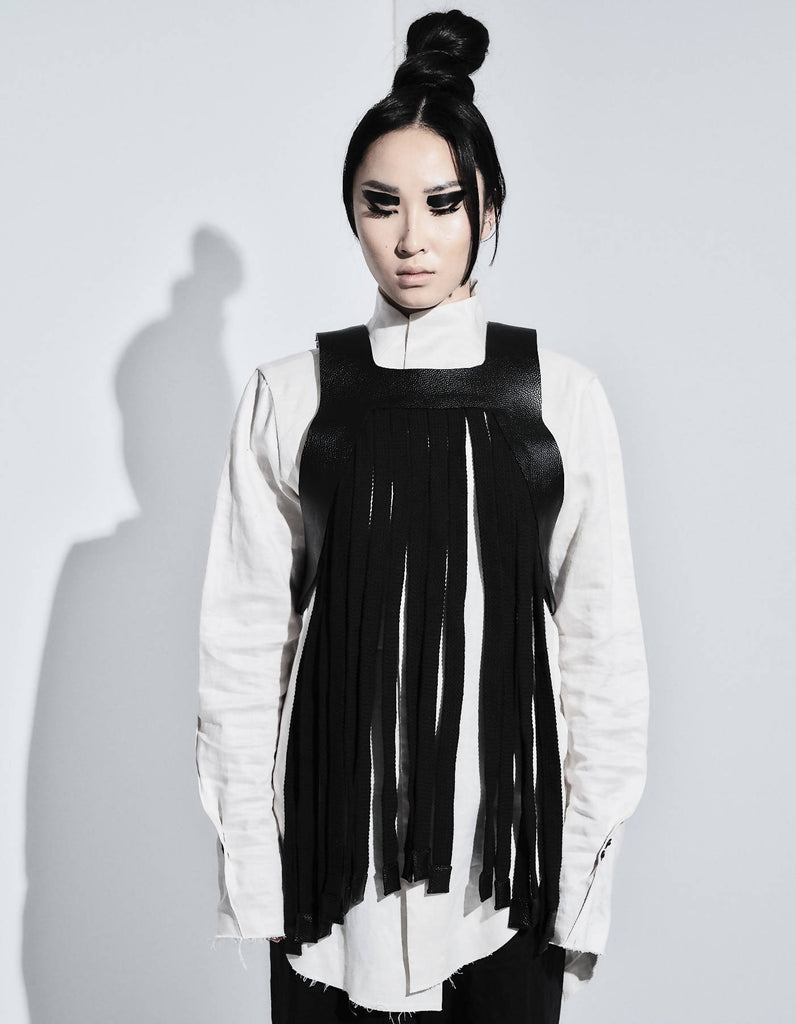 Contemporary Leather Rope Body Top Kashan