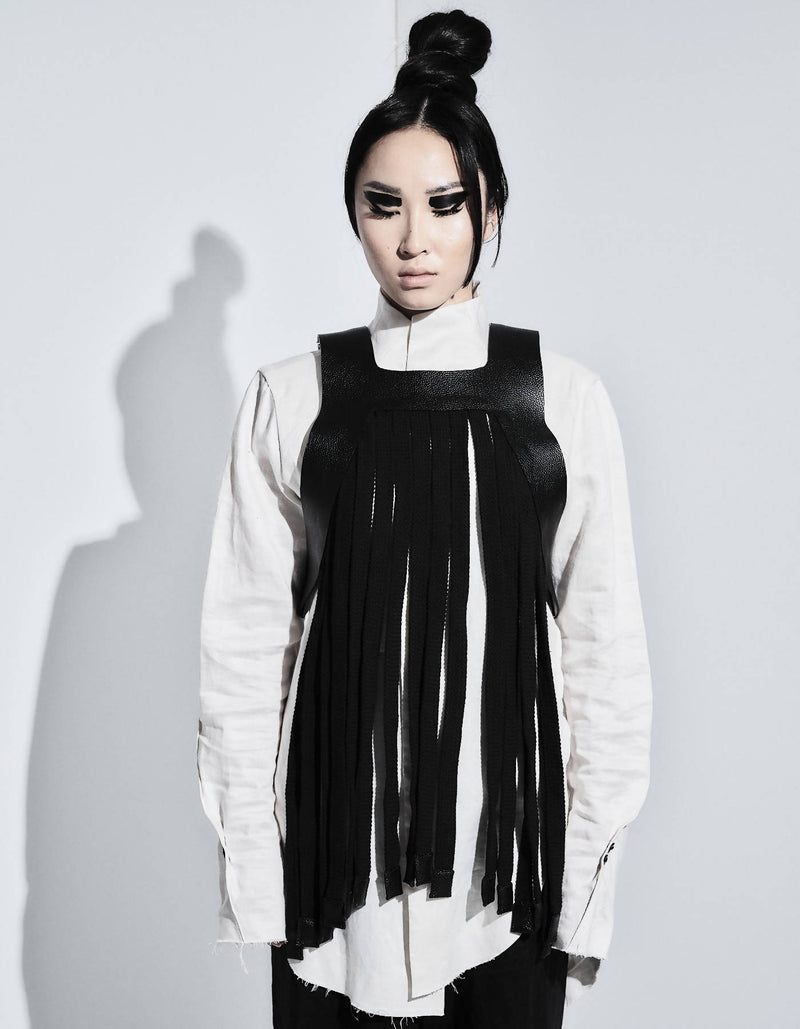 Contemporary Leather Rope Body Top Kashan