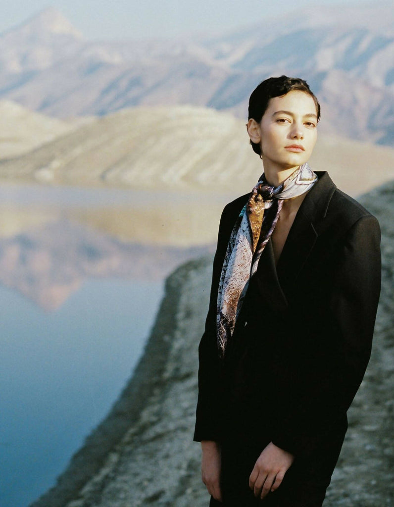 Silk Scarf “Composition #97″