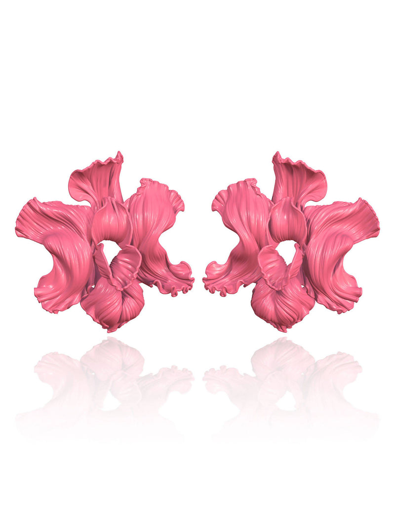 3D Printed Orchid Earrings