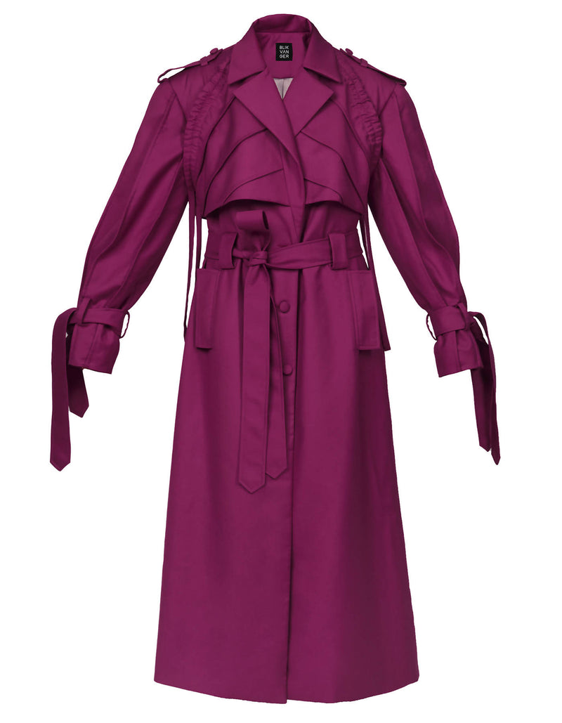 Purple Trench Coat