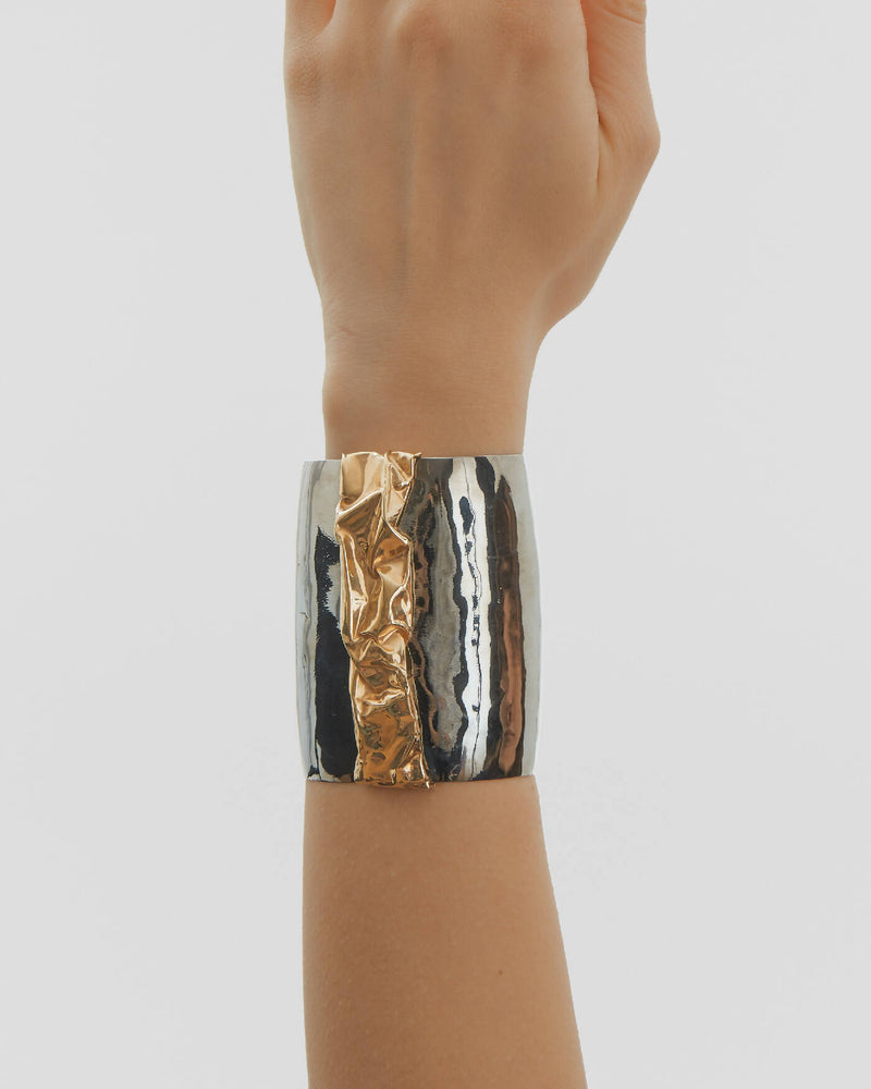 BLACK ROCK CUFF SILVER