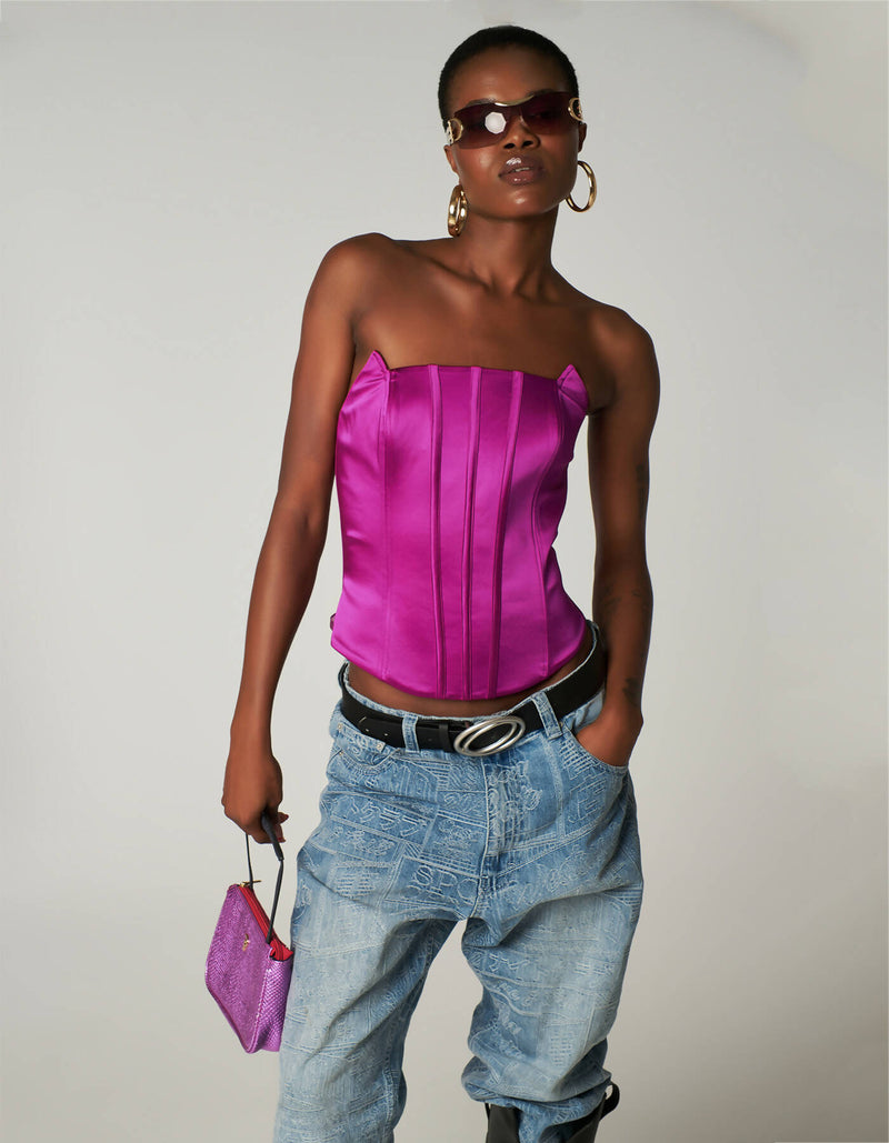 Kylie Fuchsia Corset