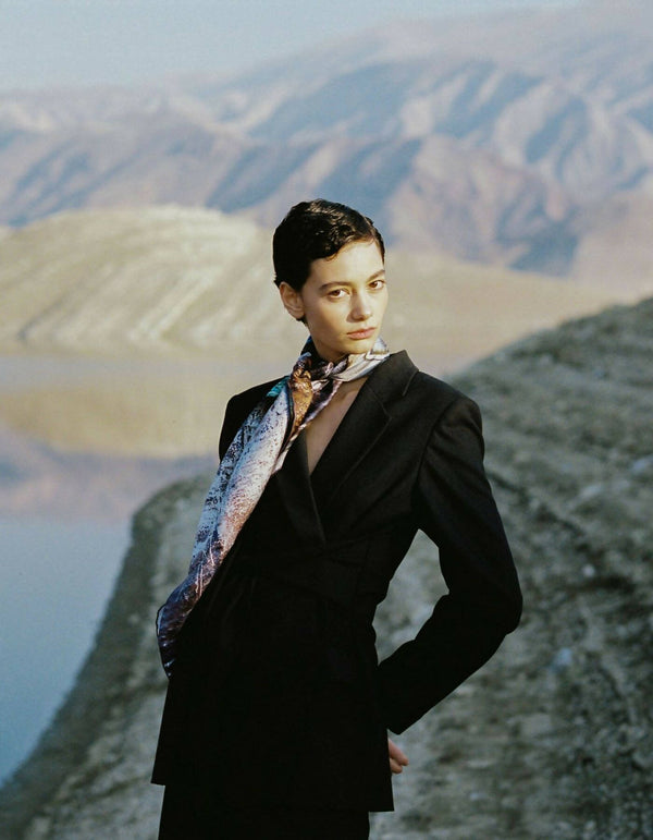 Silk Scarf “Composition #97″