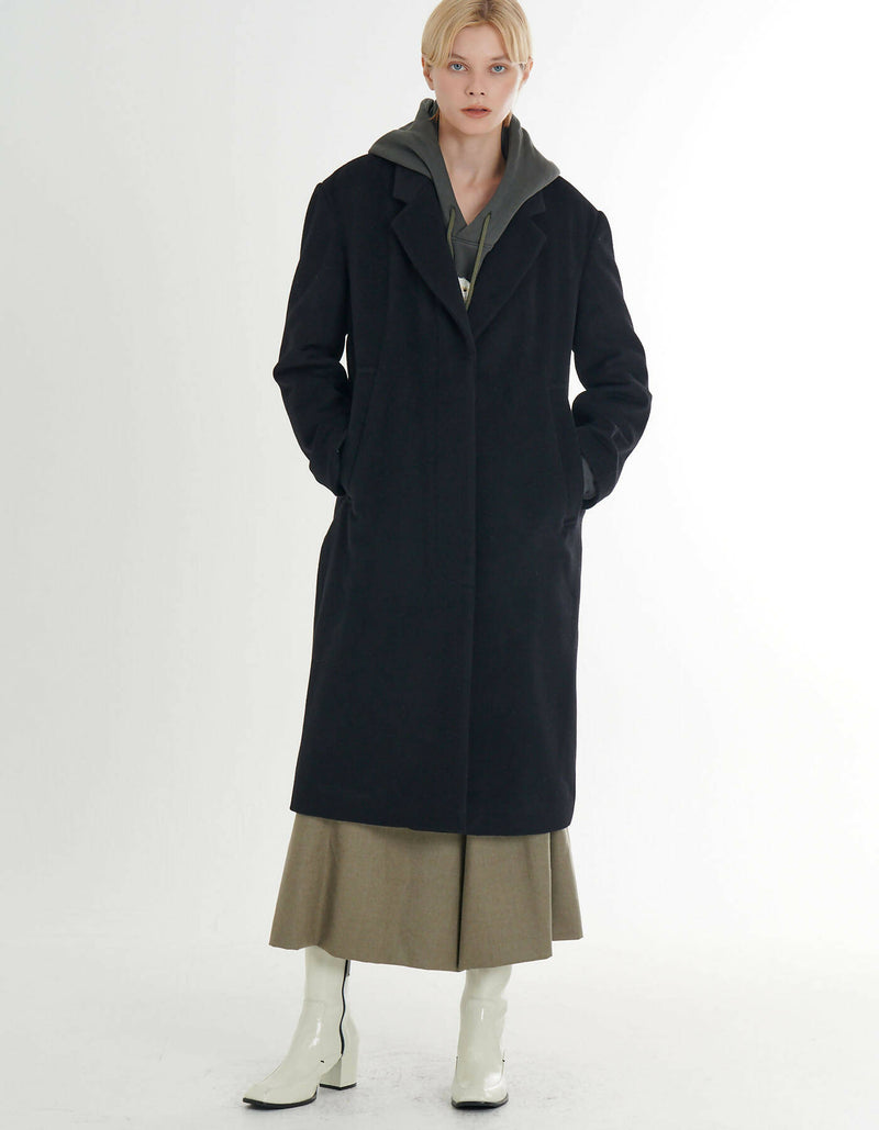 Cashmere Loose Fit H-Line Coat