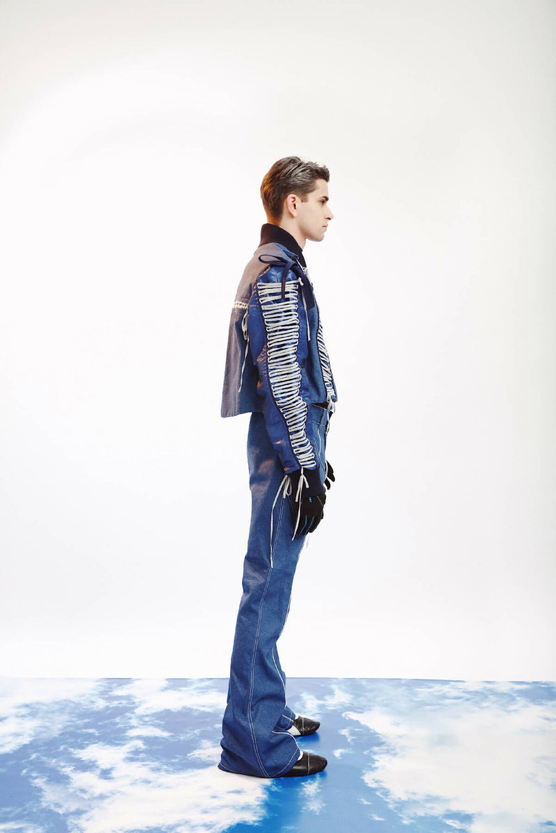 DENIM LACING JACKET