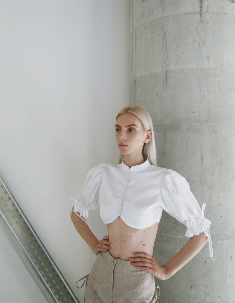 Dite Button Up White Shirt