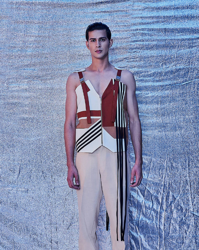 DECO PATTERNED VEST