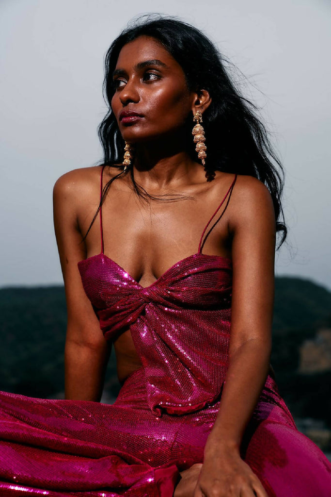 Sequin Twisted Top