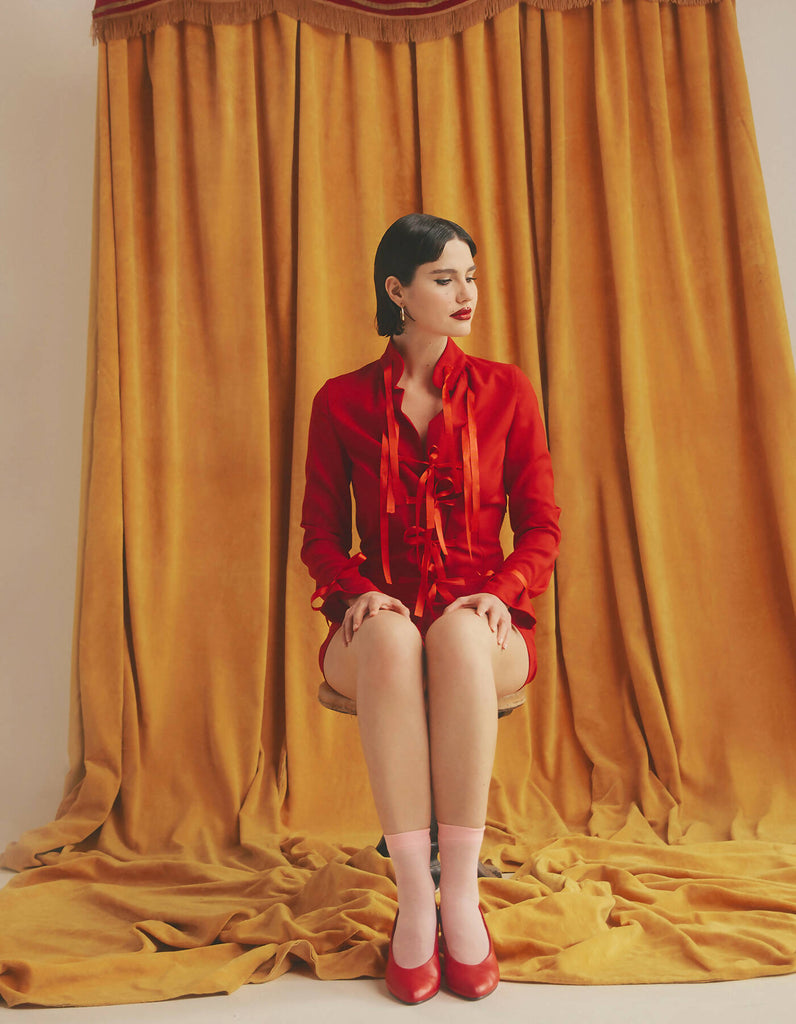 Tame Tie-Up Jumpsuit